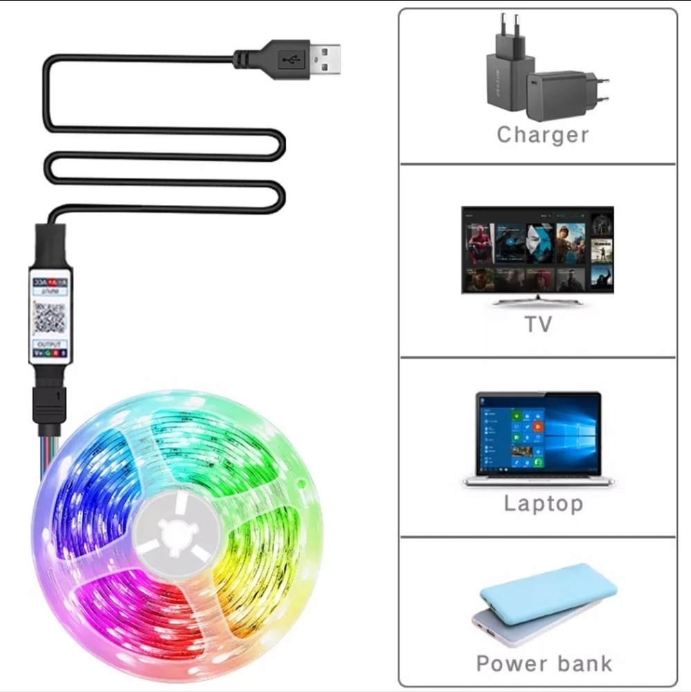 RGB BLUETOOTH STRIP LIGHTS
